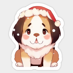 Cute St. Bernard Drawing Sticker